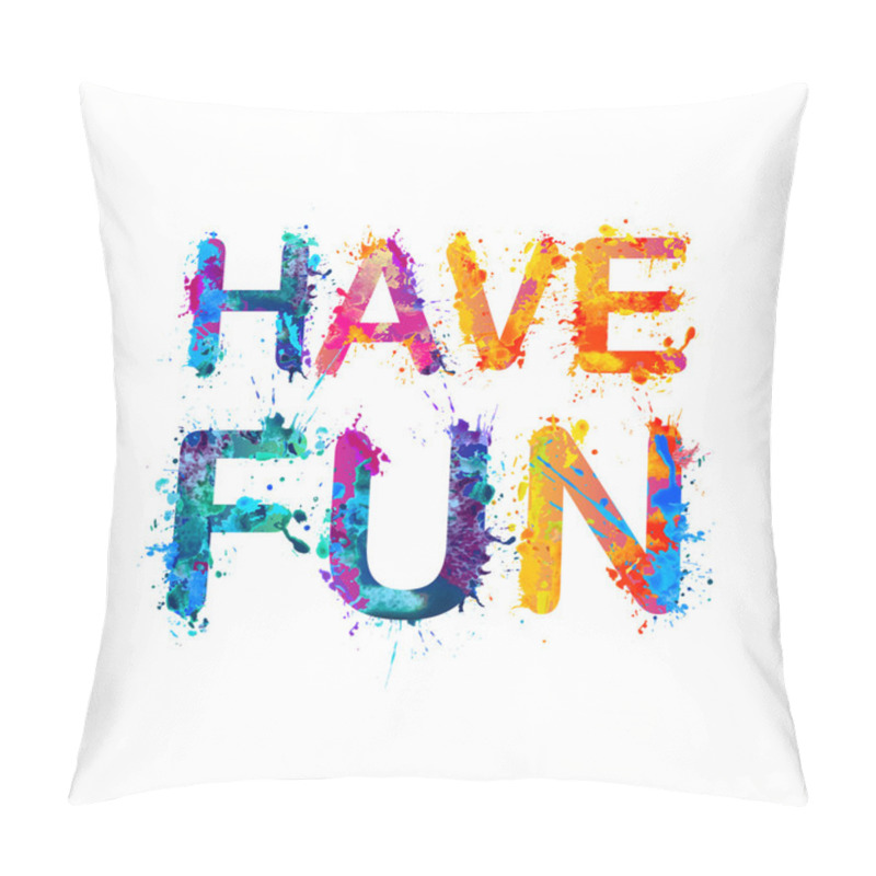 Personality  Have Fun! Rainbow Splash Paint Pillow Covers