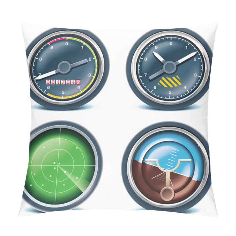 Personality  Travel And Vacations Icons. Part 5 Pillow Covers