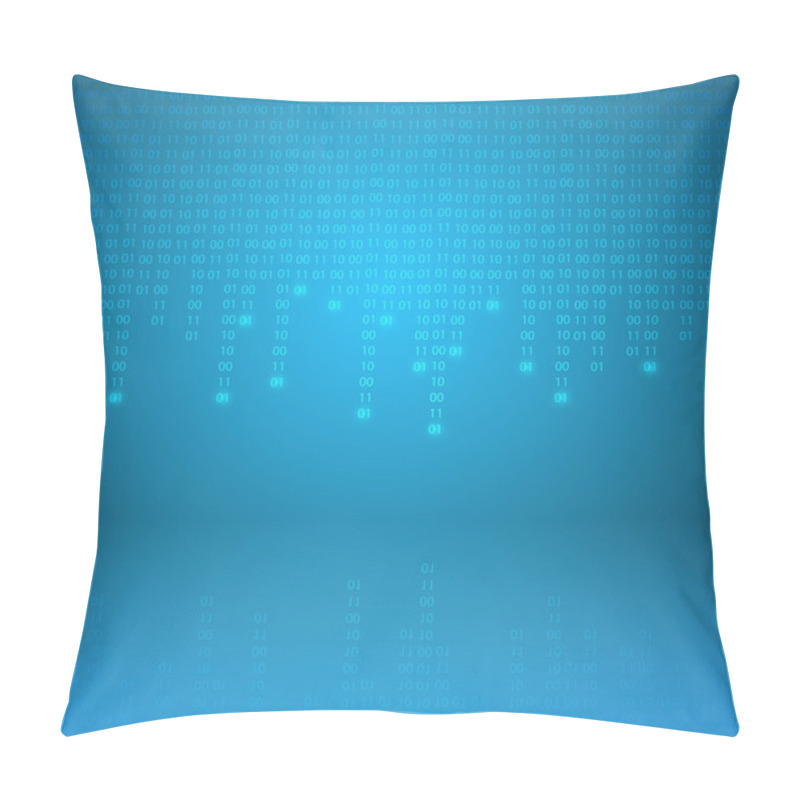 Personality  Stream Of Binary Code Pillow Covers