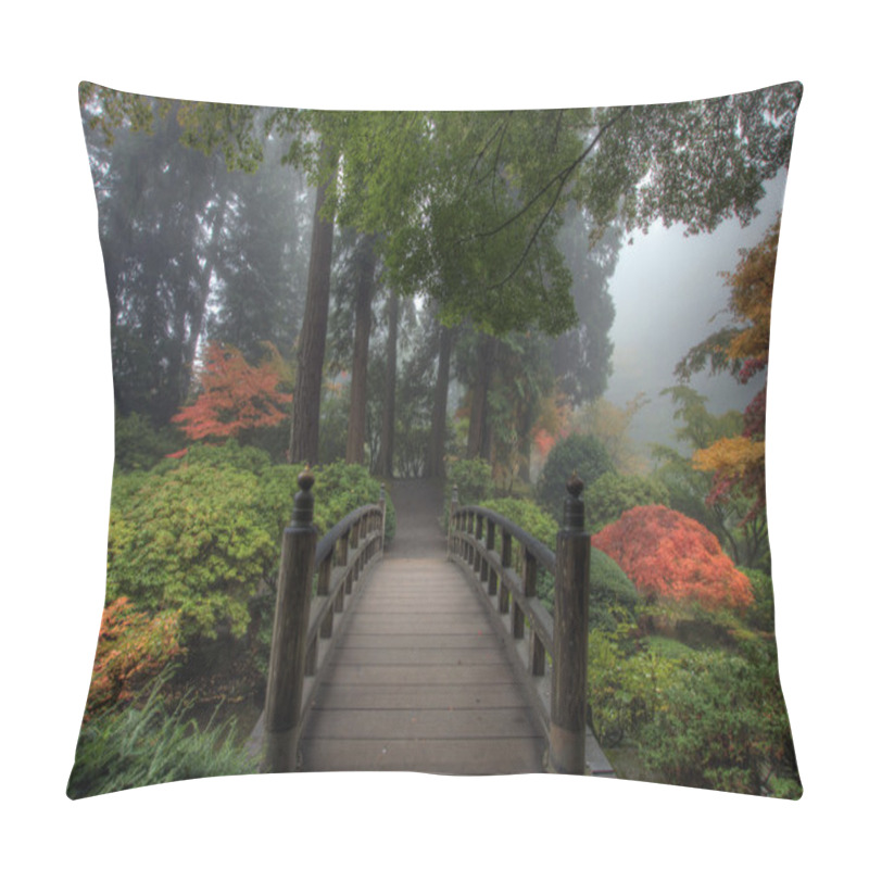 Personality  The Bridge In Japanese Garden Pillow Covers