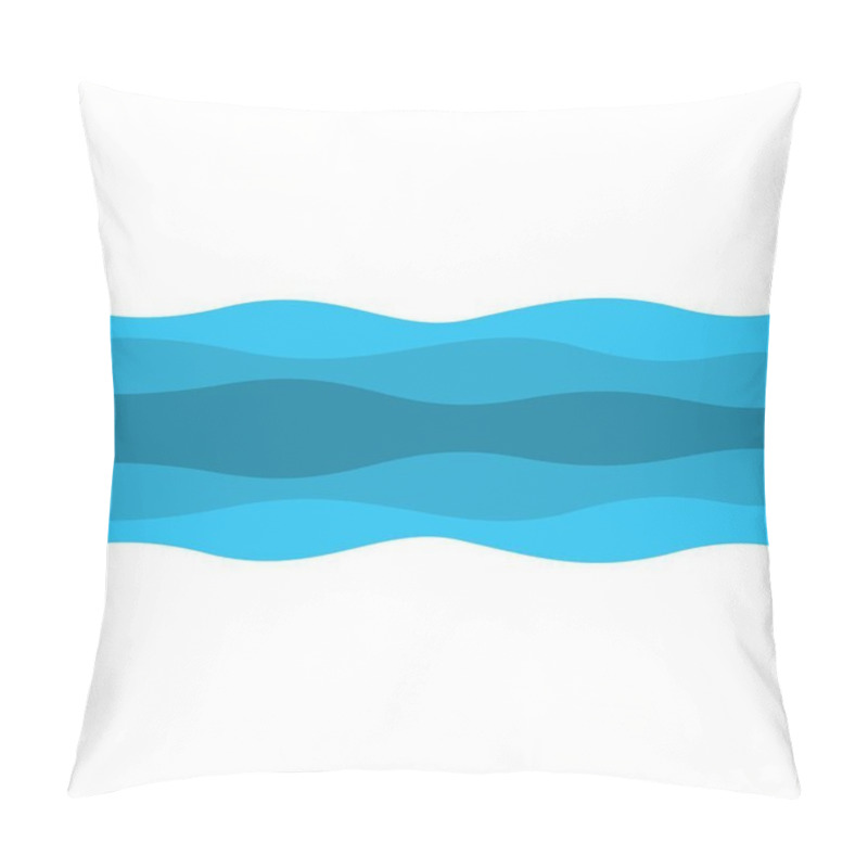 Personality  Set Of Abstract Water Wave Vector Illustration Design  Pillow Covers