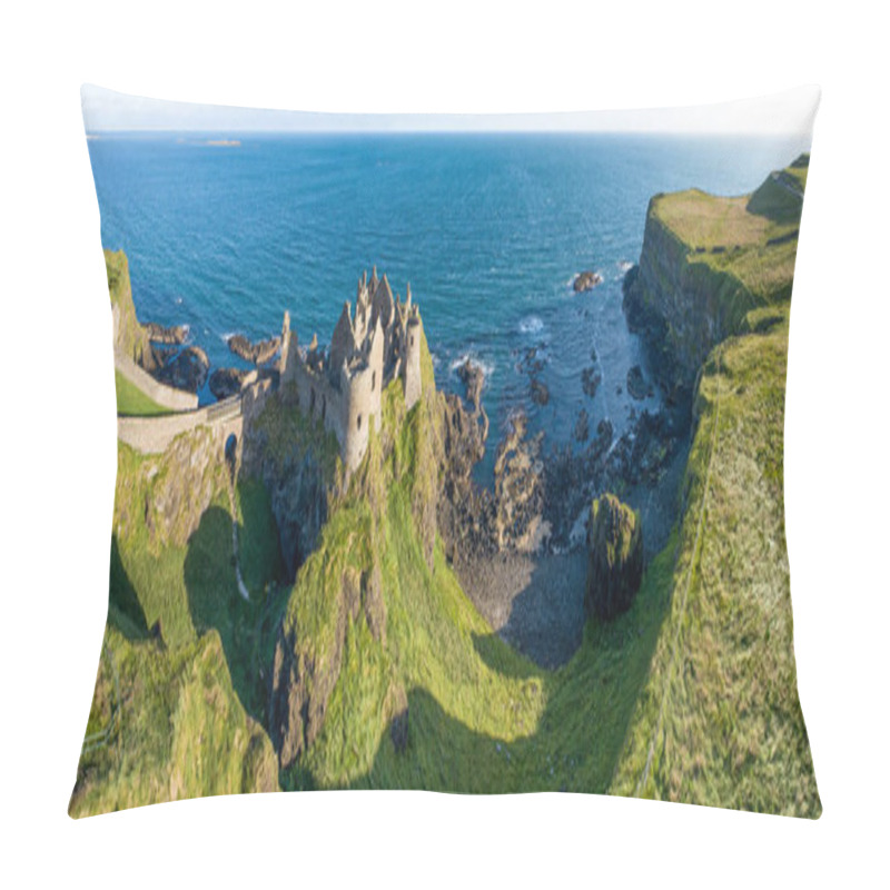 Personality  Ruins Of Dunluce Castle In Northern Ireland, UK Pillow Covers