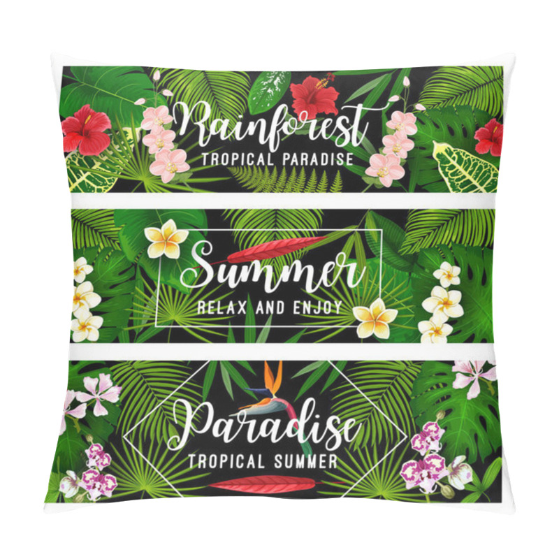 Personality  Summer Tropical Vacation And Holiday Banner Pillow Covers