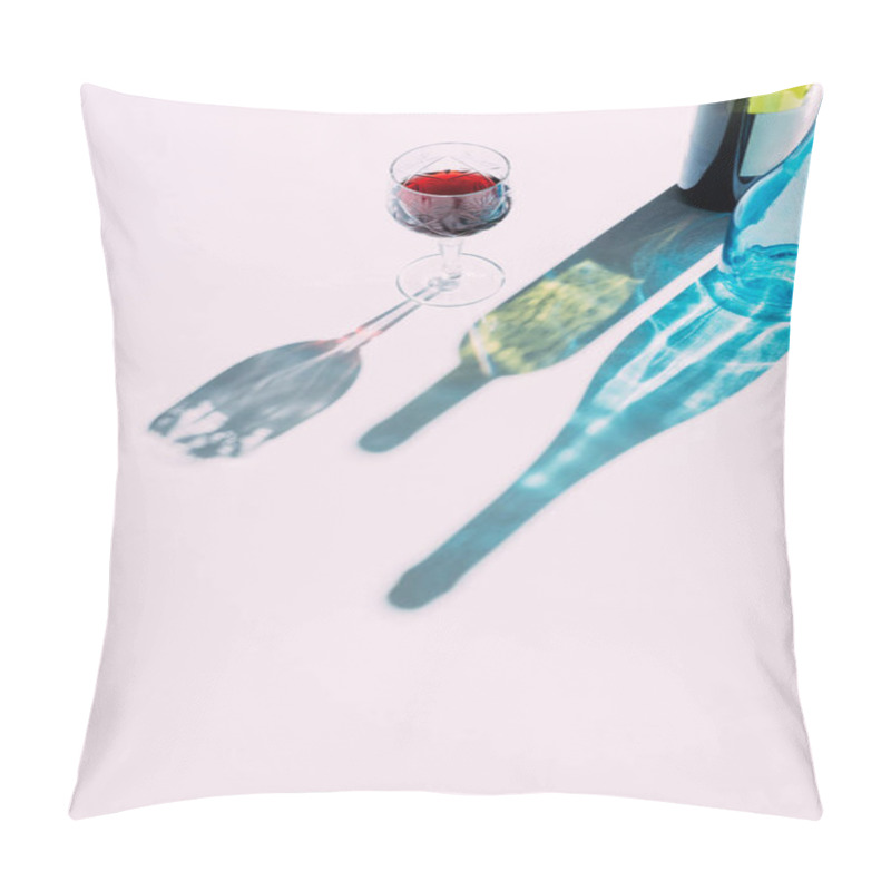 Personality  Wineglass And Two Bottles Pillow Covers