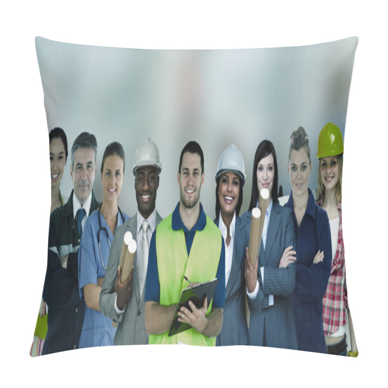 Personality  Smiling With Different Jobs Pillow Covers