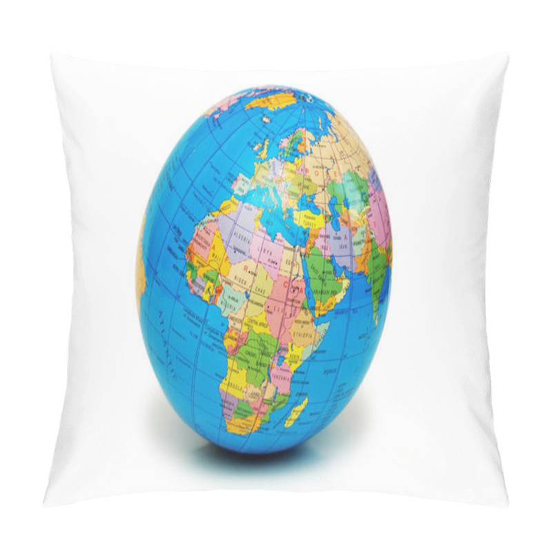 Personality  Globe Isolated On The White Backgroud Pillow Covers