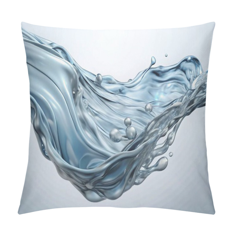 Personality  Close-Up Rippling Water Movement Graphic For Spa And Wellness Backgrounds In High-Resolution Pillow Covers