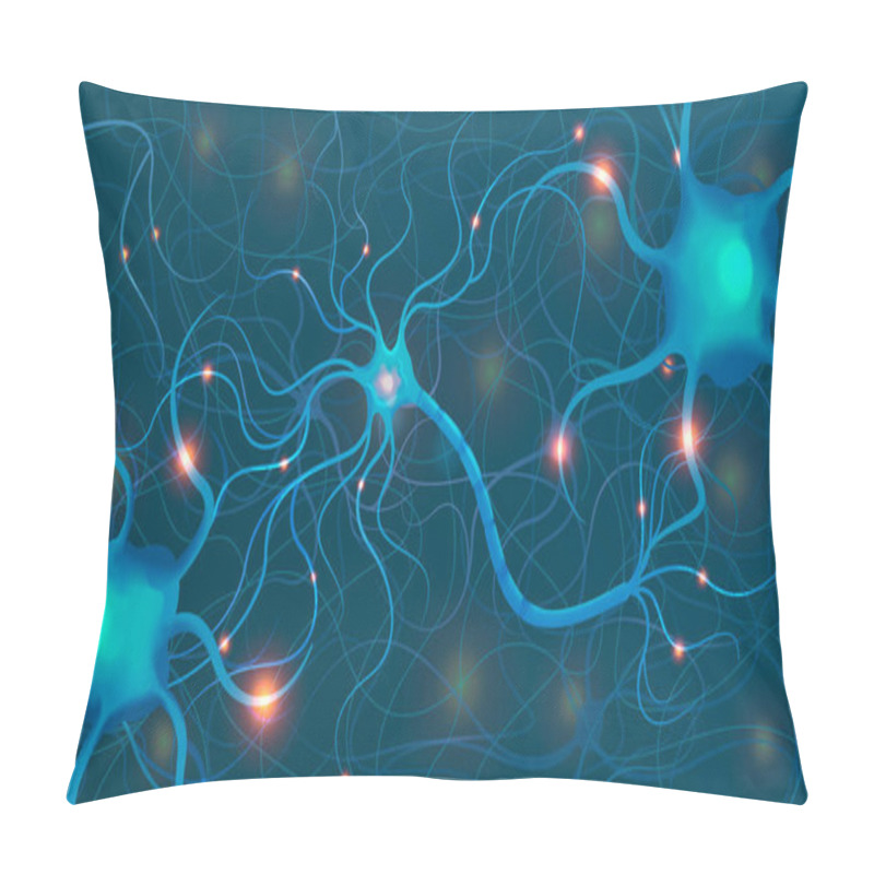 Personality  Neuroscience Net Visualization Composition Pillow Covers