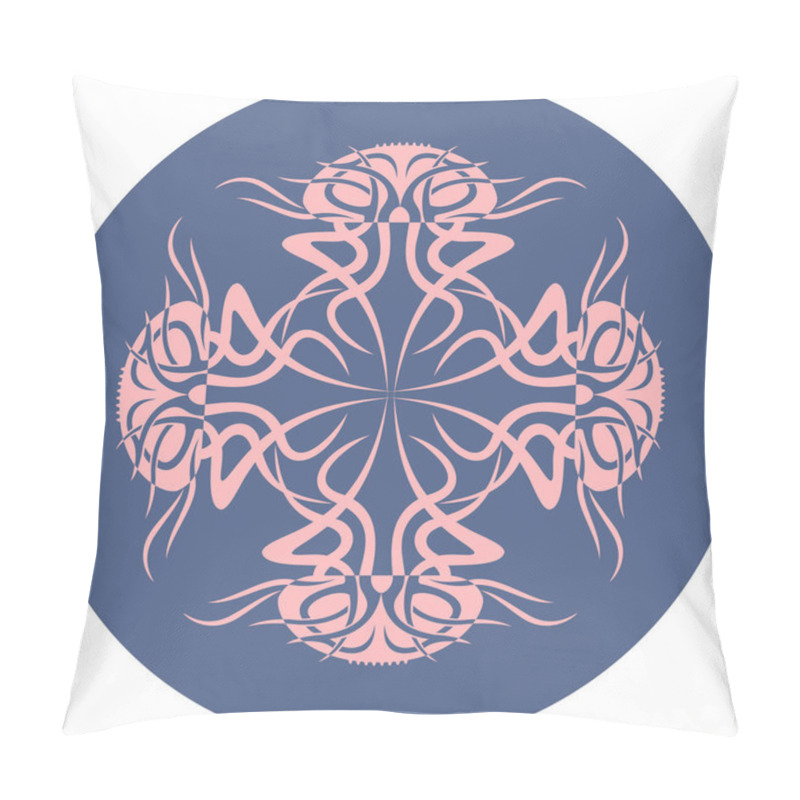 Personality  Jellyfish On A Blue Background. Animal Silhouette. Pillow Covers