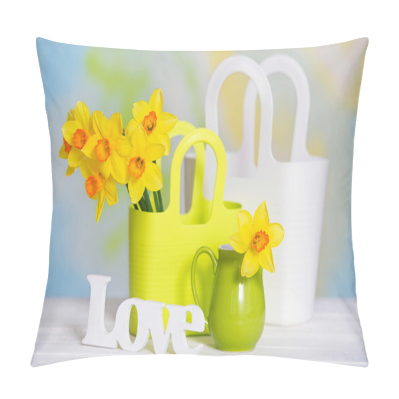 Personality  Still Life With Yellow Flowers Pillow Covers