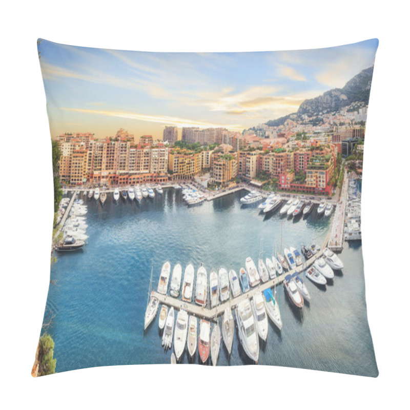 Personality  Luxury Monaco-Ville Harbour Of Monaco, Cote DAzur Pillow Covers