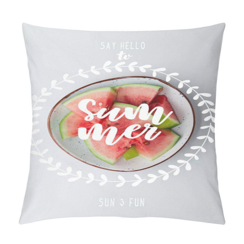 Personality  Top View Of Fresh Watermelon Pieces In Bowl On White Tabletop, With 