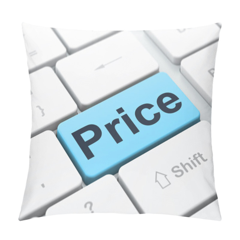 Personality  Advertising Concept: Computer Keyboard With Price Pillow Covers