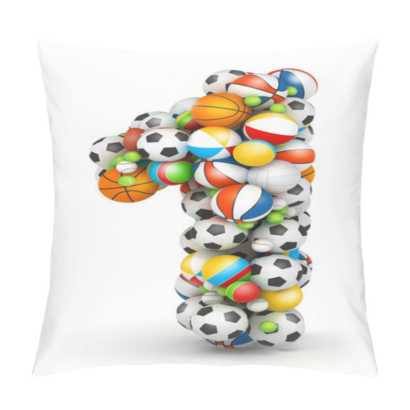 Personality  Number 1, Gaming Balls Alphabet Pillow Covers