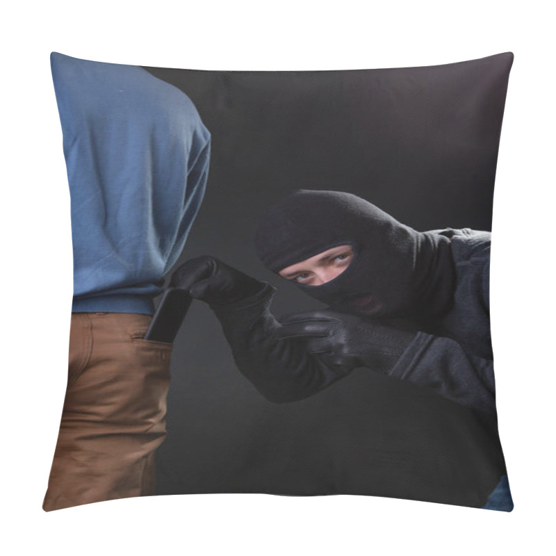 Personality  Thief Steals Man From Wallet Pocket Pillow Covers