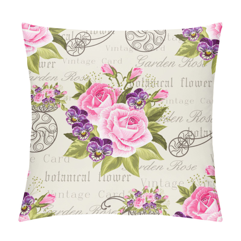 Personality  Seamless Floral Pattern Pillow Covers