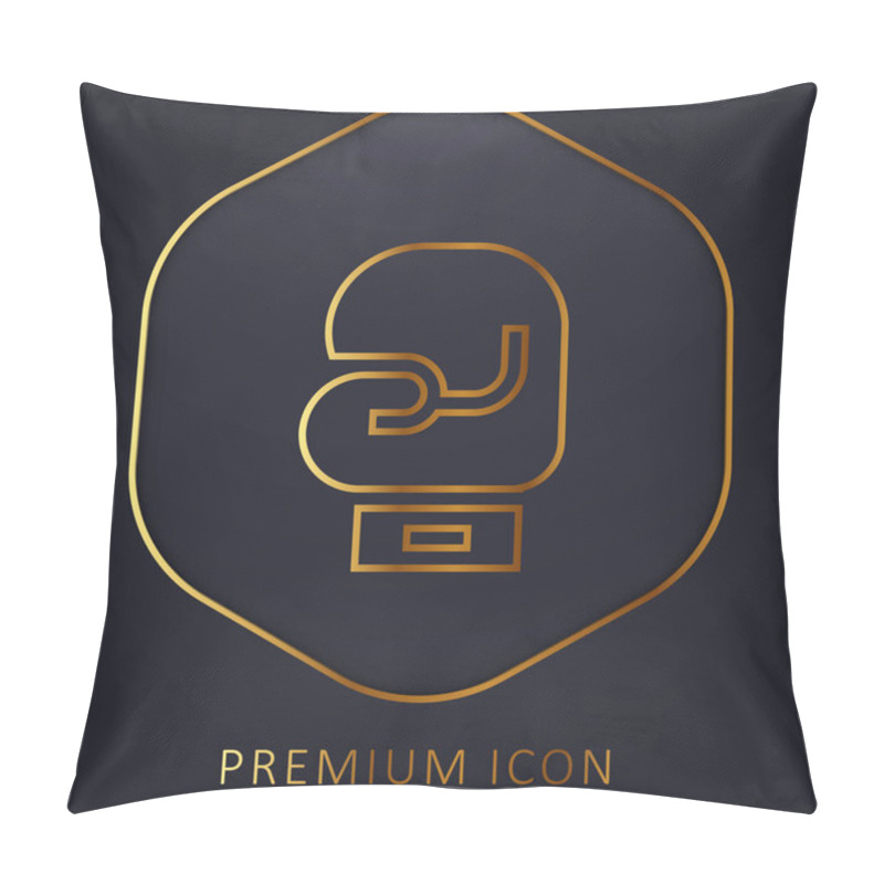 Personality  Boxing Gloves Golden Line Premium Logo Or Icon Pillow Covers