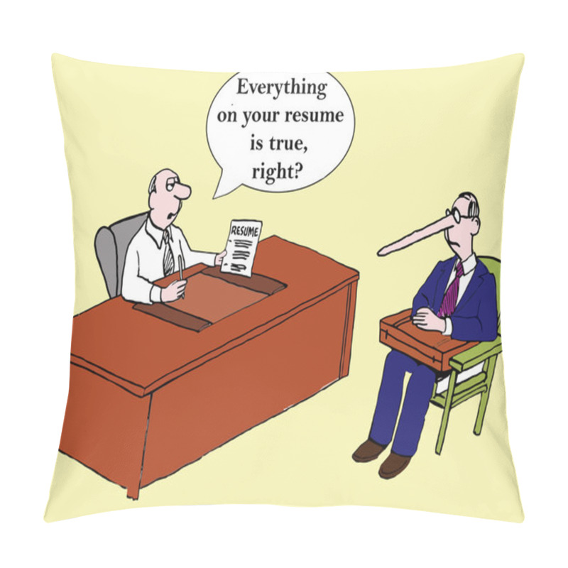 Personality  Job Interview And Resume Truth Pillow Covers