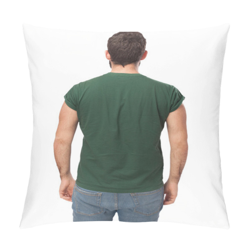 Personality  Happy Young Man Back Pillow Covers