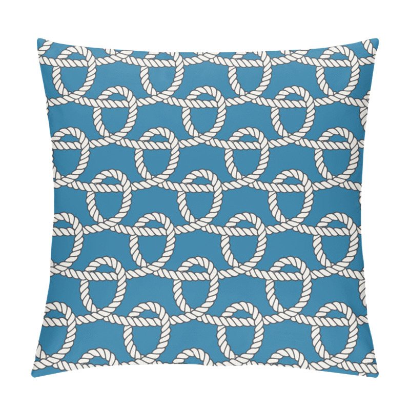 Personality  Marine Rope Loop Seamless Pattern Pillow Covers