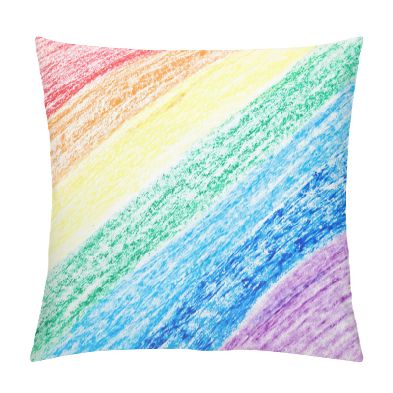 Personality  Rainbow Background Pillow Covers