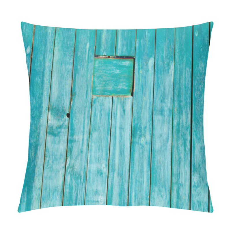 Personality  Old Painted Wooden Wall Texture Or Background With Copy Space. Wooden Planks Painted Old Green. Pillow Covers