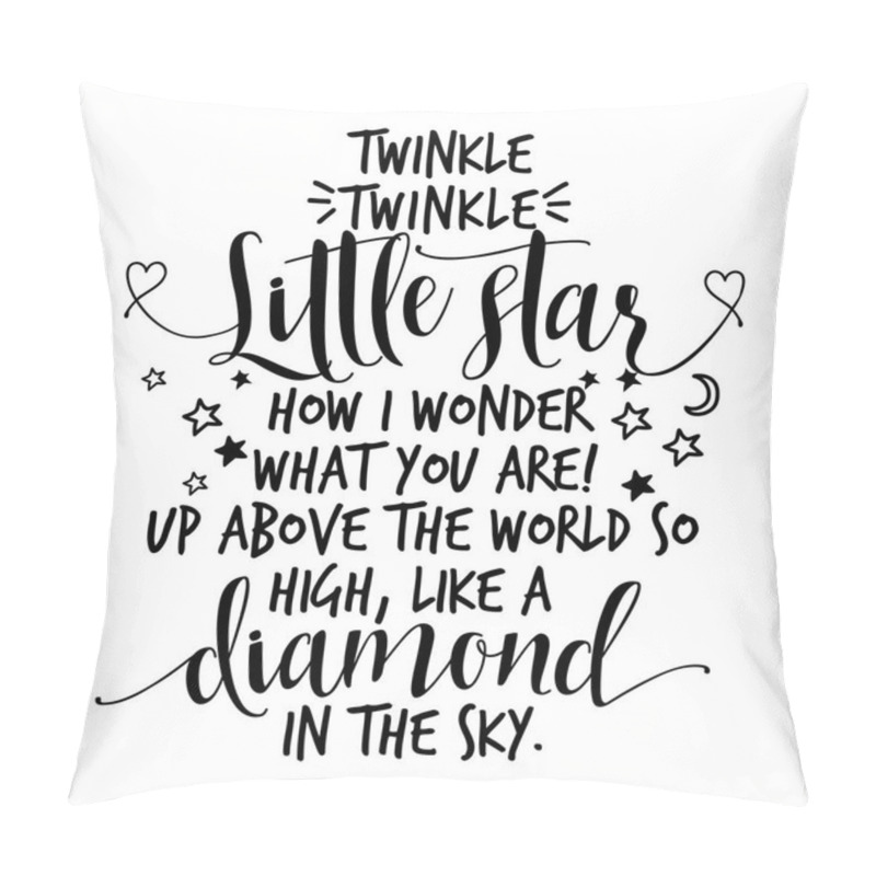 Personality  Twinkle Twinkle Little Star Text. Funny Vector Quotes. Pillow Covers