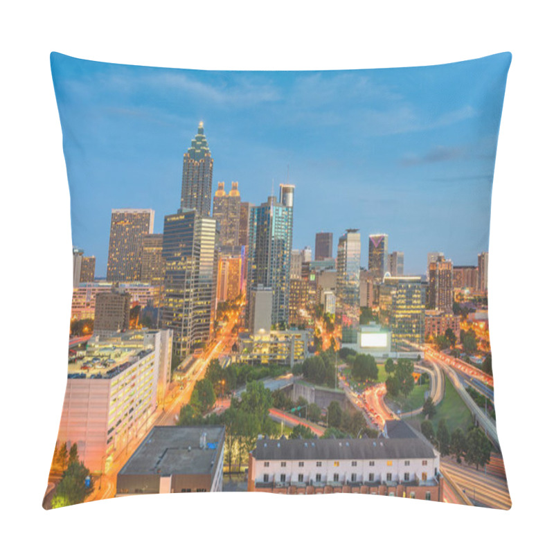 Personality  Atlanta, Georgia, USA Downtown Skyline Pillow Covers