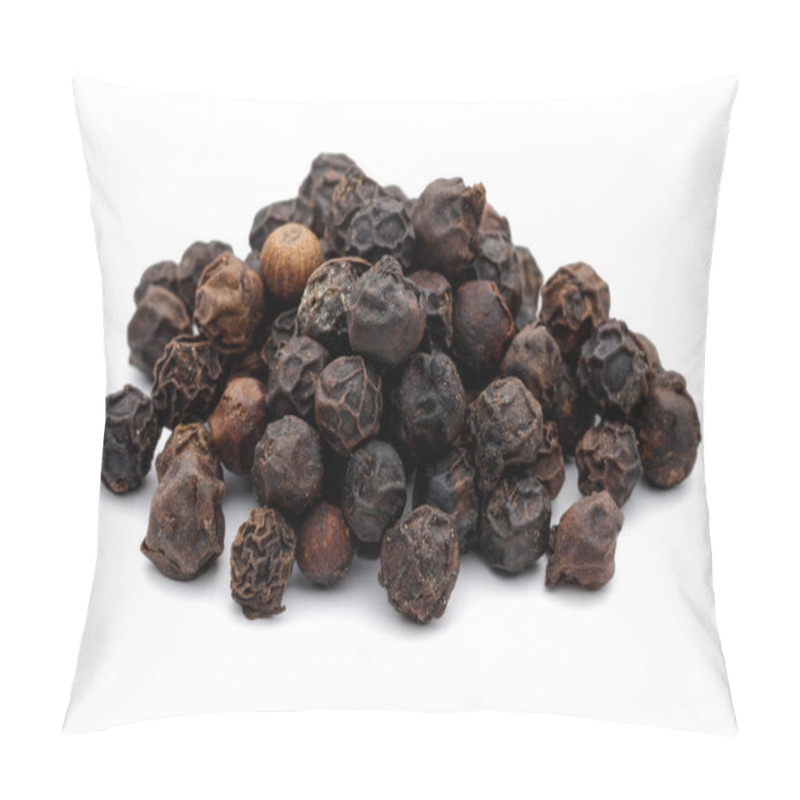 Personality  Black Peppercorn Isolated On White Background Pillow Covers