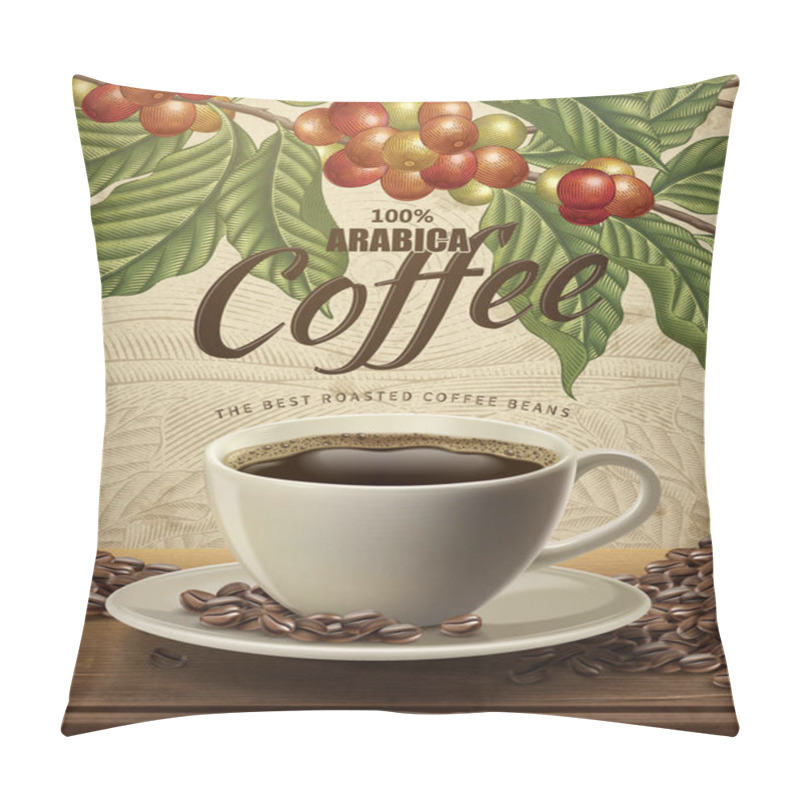 Personality  Arabica Coffee Ads Pillow Covers