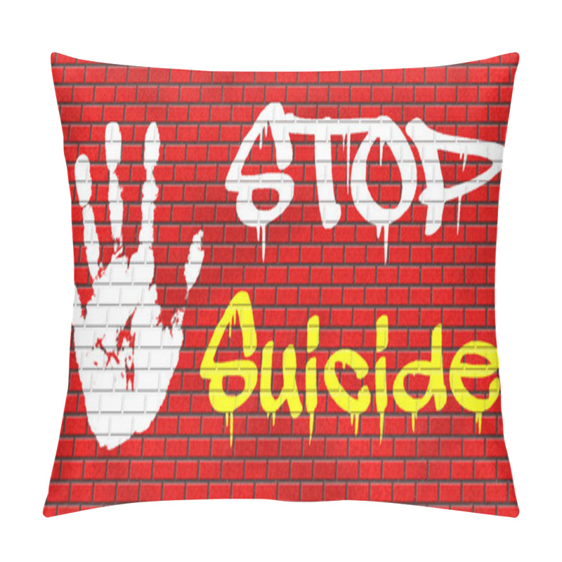 Personality  No Suicide Graffiti Pillow Covers