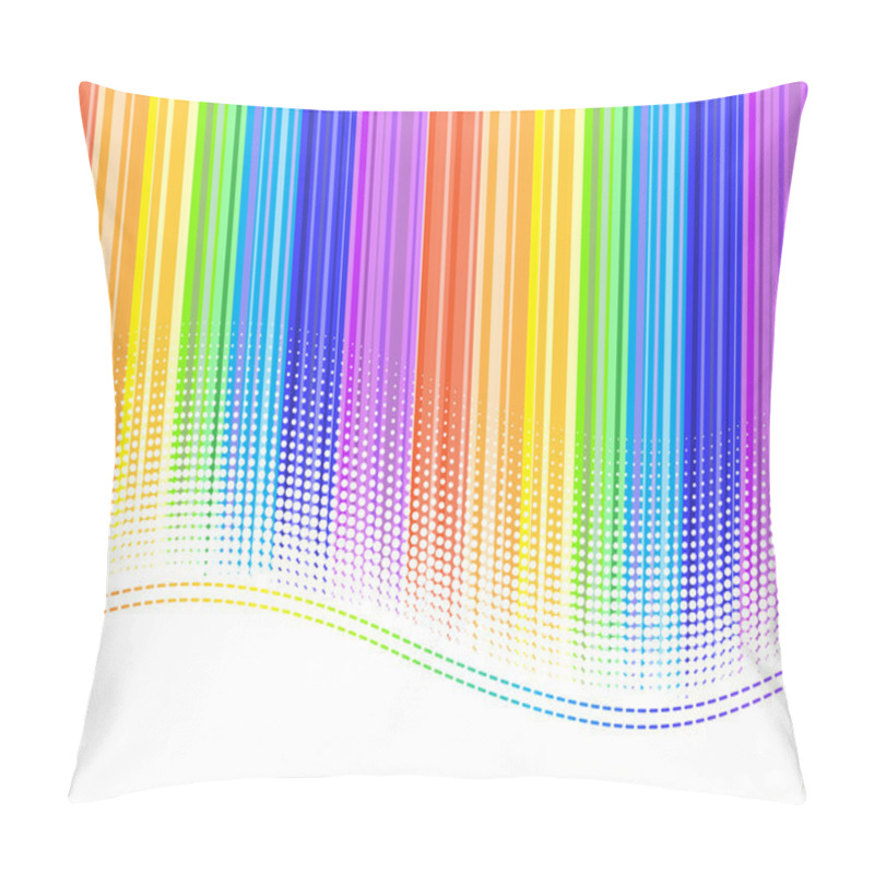 Personality  Rainbow Stripes Pillow Covers