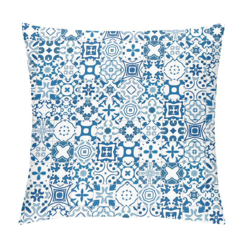 Personality  Portuguese Tiles Pillow Covers