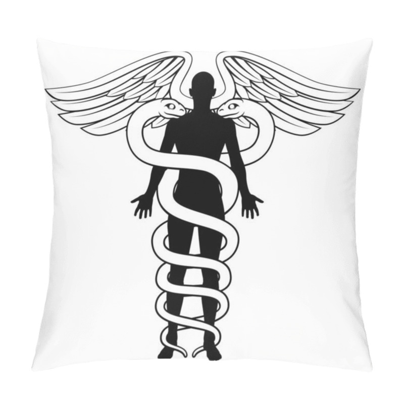 Personality  Caduceus Person Concept Pillow Covers