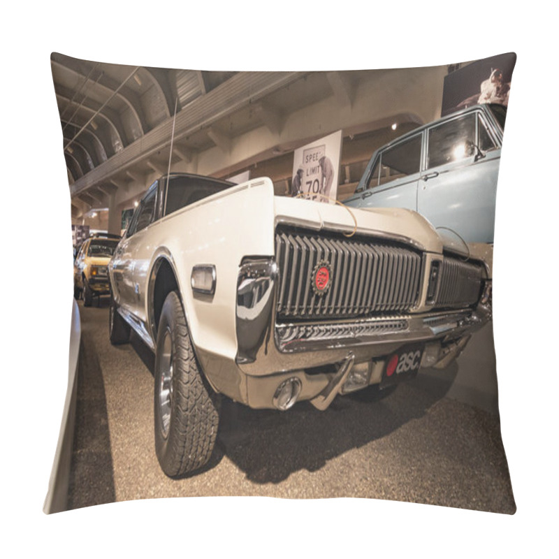 Personality  The 1968 Mercury Cougar XR-7 Coupe. Pillow Covers