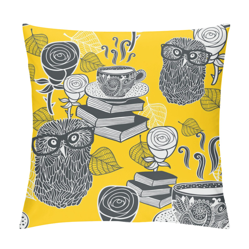 Personality  Pattern With Birds  And  Roses Pillow Covers