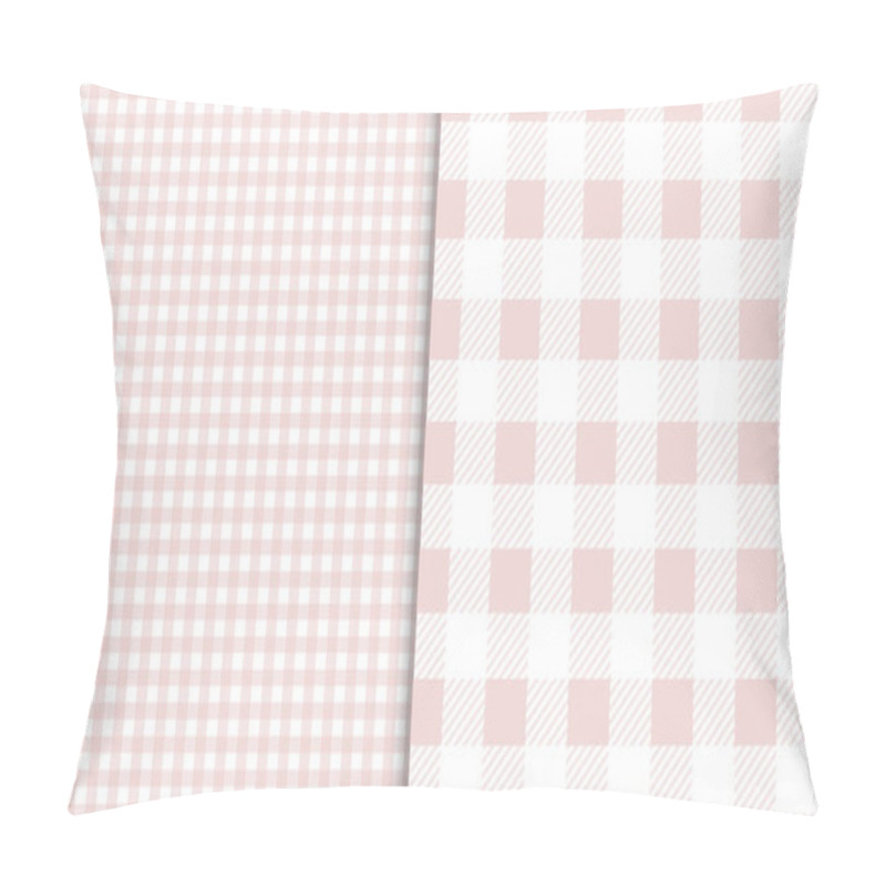 Personality  Vichy Seamless Set. Pastel Gingham Pattern. Background For Easter, Wallpaper, Blanket. Pillow Covers