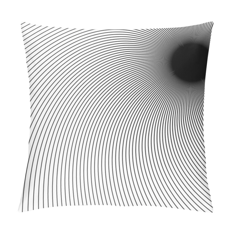 Personality  Dynamic Curved Lines Abstract Pattern Pillow Covers