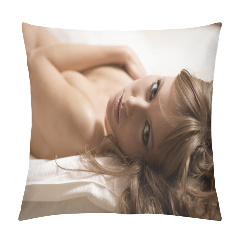 Personality  Beautiful Blonde Woman Pillow Covers