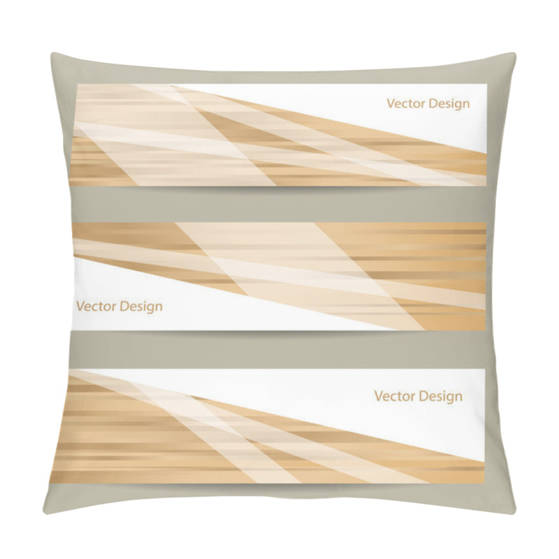 Personality  Set Of Horizontal Banners Pillow Covers