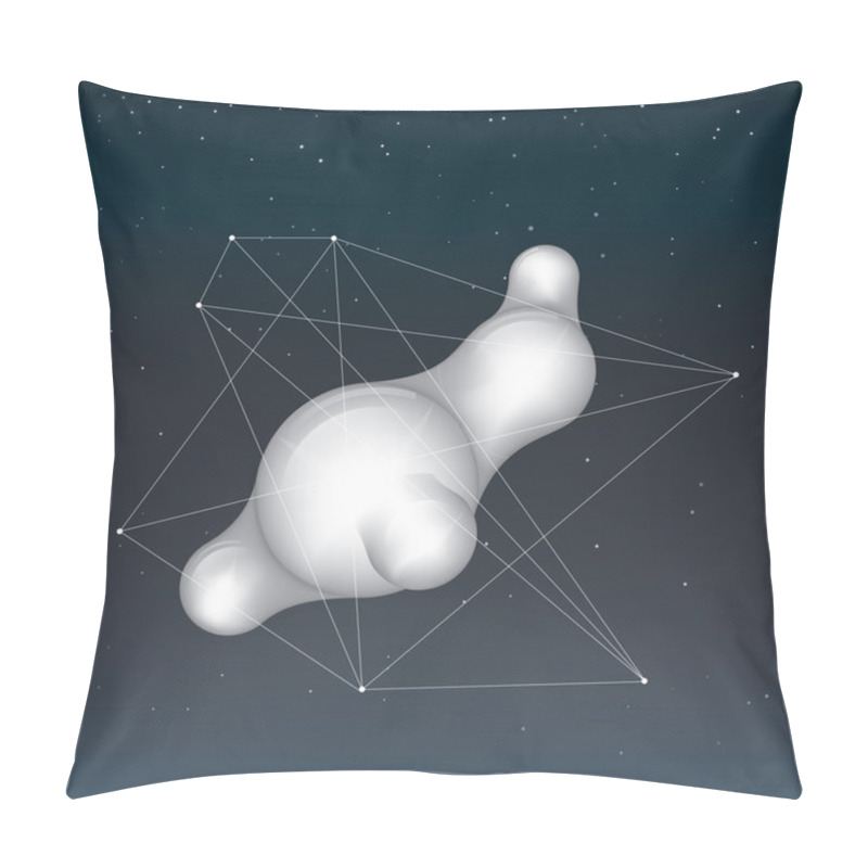 Personality  White Liquid Background Pillow Covers