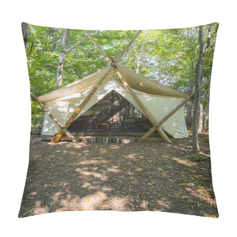 Personality  Camping Tent In The Woods  Pillow Covers