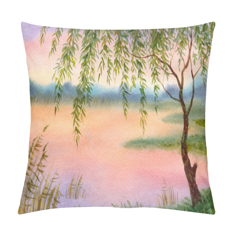 Personality  Willow By The Lake Pillow Covers