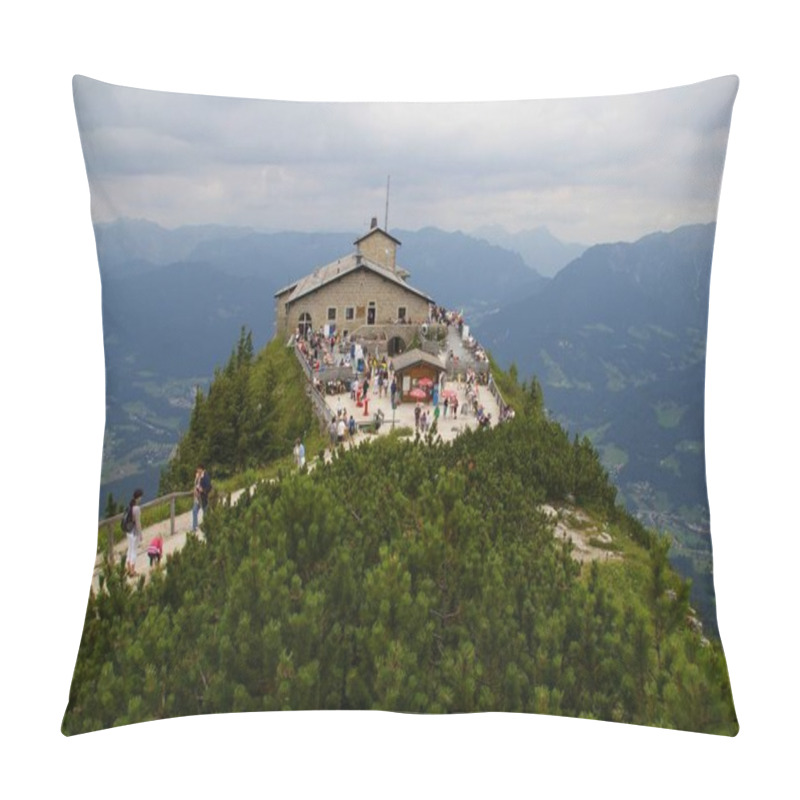 Personality  The Eagles Nest Or Kehlsteinhaus, Built By The Nazi Party For Government And Social Meetings In 1937. Berchtesgaden, Germany, July 30, 2009.  Pillow Covers