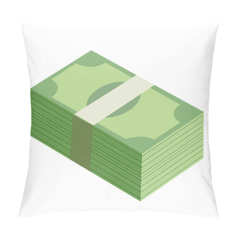 Personality  Piles Of Green Banknotes Pillow Covers