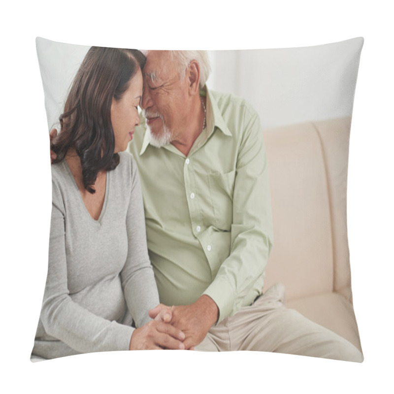 Personality  Senior Asian Couple Pillow Covers