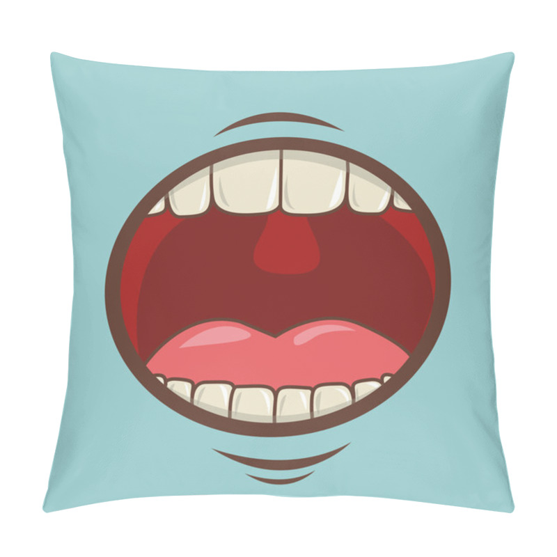 Personality  Mouth Design Pillow Covers