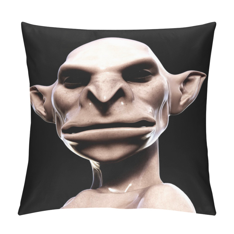 Personality  Digital 3D Illustration Of A Creepy Creature Pillow Covers