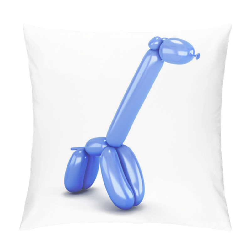 Personality  Blue Balloon Animal Giraffe On White Pillow Covers