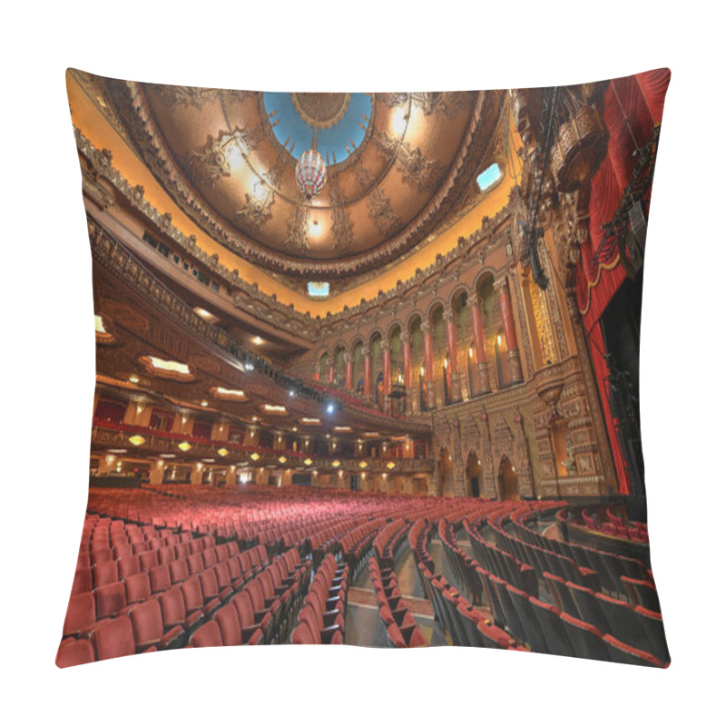 Personality  St. Louis, Missouri, USA - November 18, 2016 - The Fabulous Fox Theatre On Grand Boulevard In The Grand Center Arts District Of Midtown St Louis. Pillow Covers